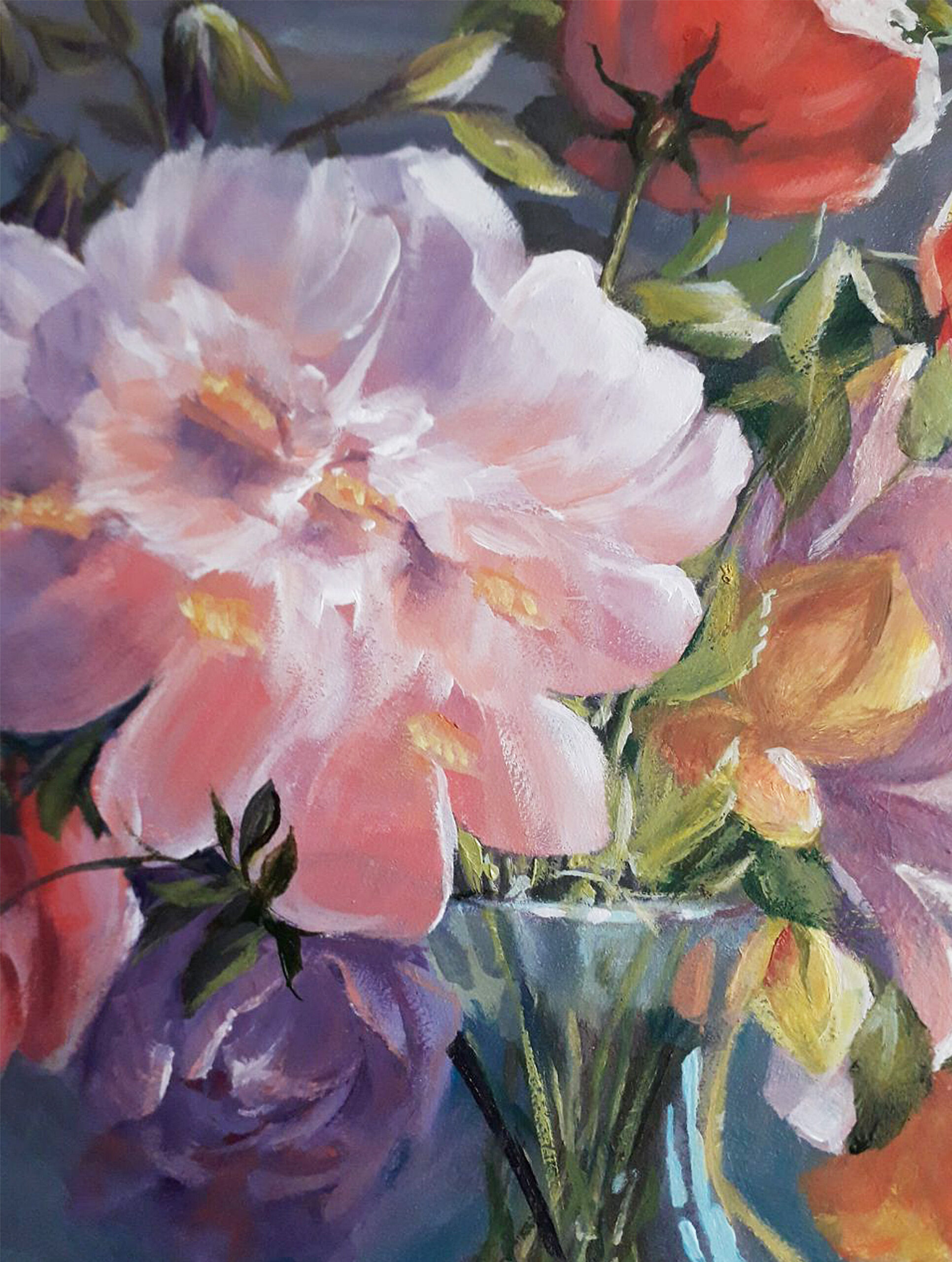 Original oil painting. Flowers for your beloved. 14.3 x 17.6 inches - Image 10