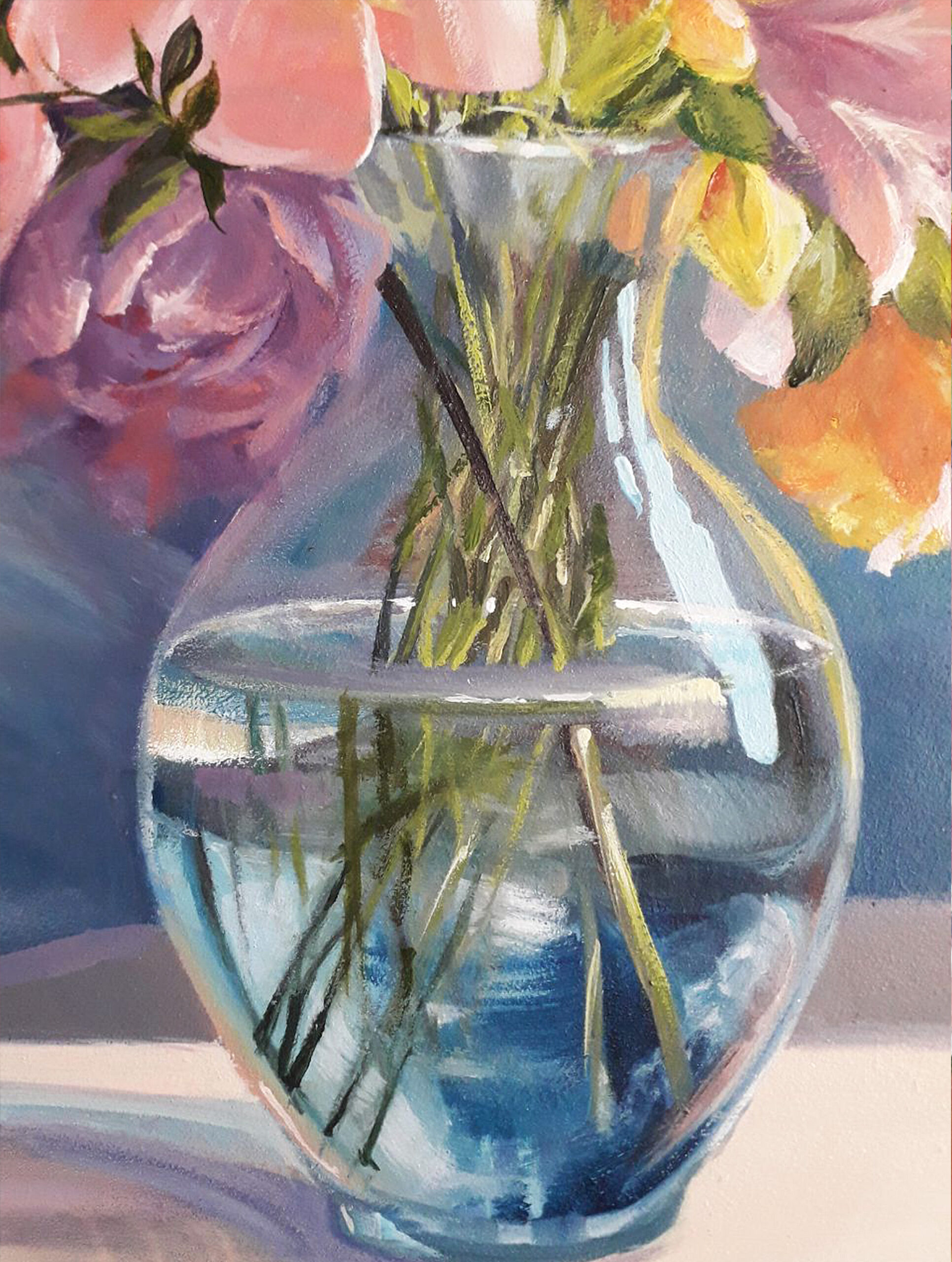 Original oil painting. Flowers for your beloved. 14.3 x 17.6 inches - Image 9