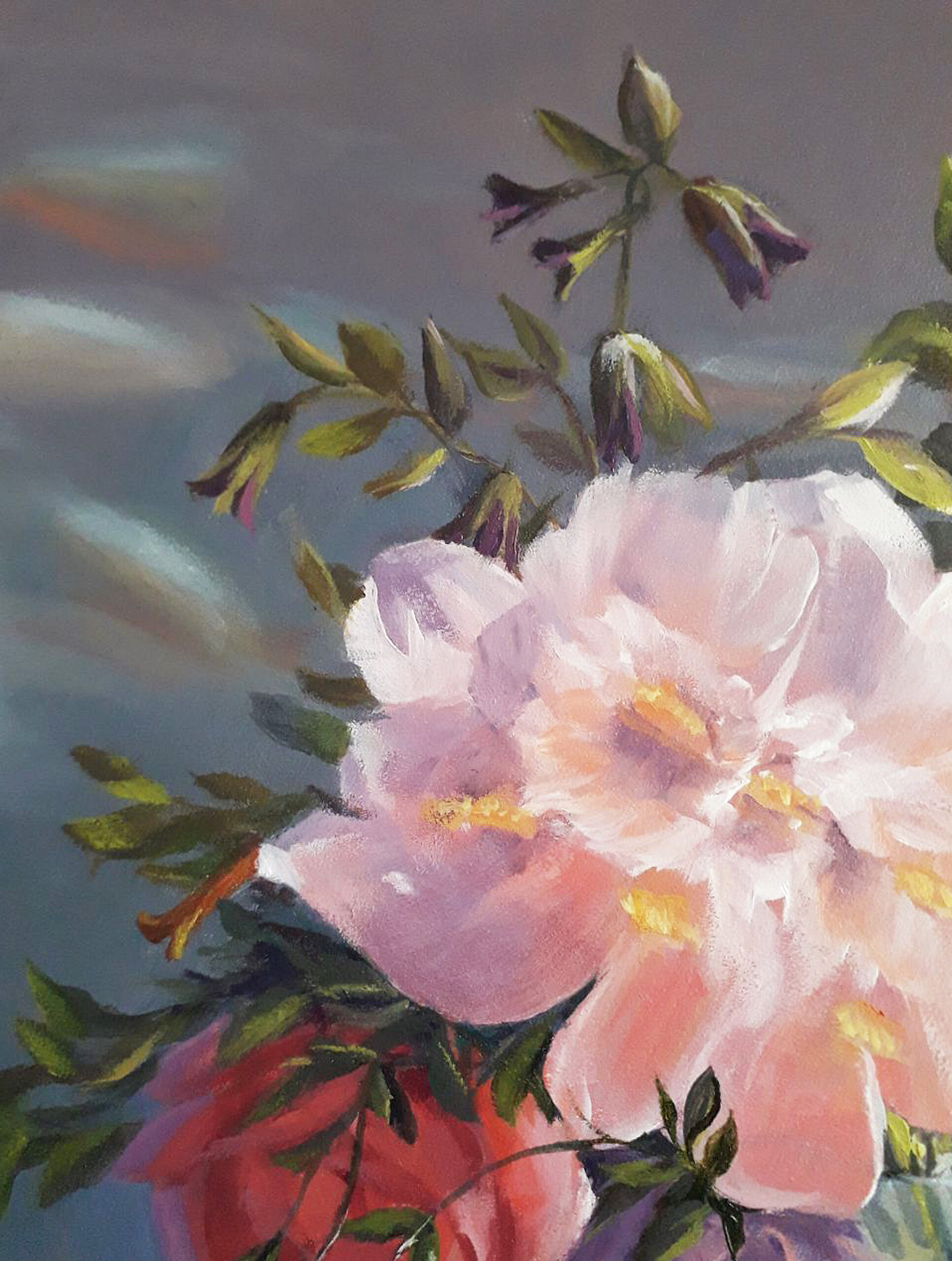 Original oil painting. Flowers for your beloved. 14.3 x 17.6 inches - Image 8