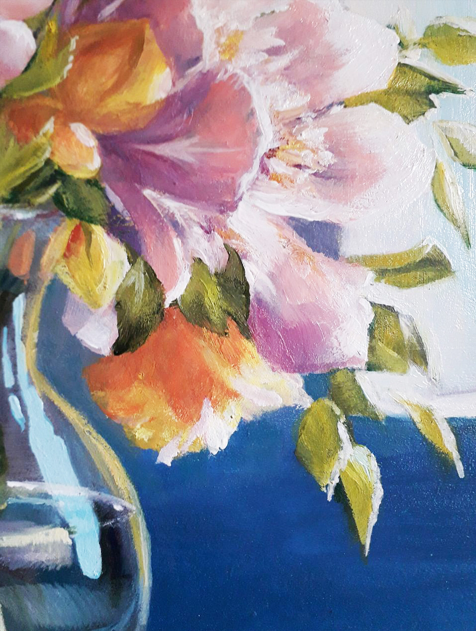 Original oil painting. Flowers for your beloved. 14.3 x 17.6 inches - Image 7