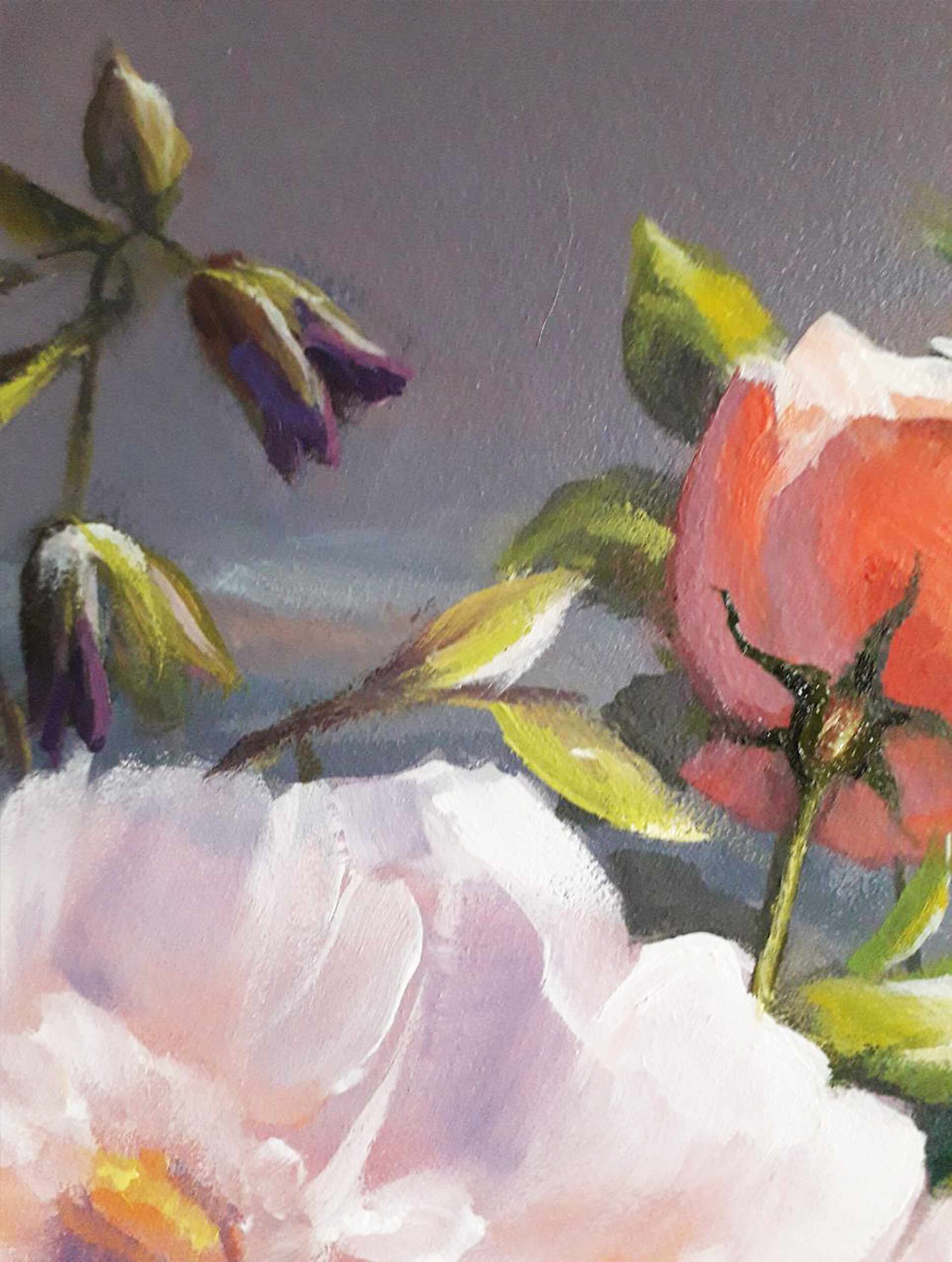 Original oil painting. Flowers for your beloved. 14.3 x 17.6 inches - Image 6