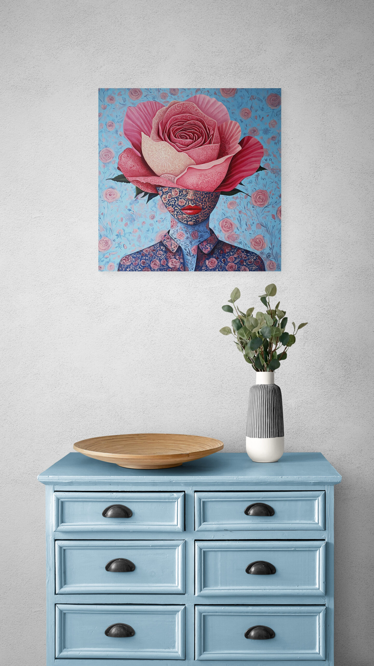 Whispers of a Blooming Mind. Original Acrylic Painting. - Image 6