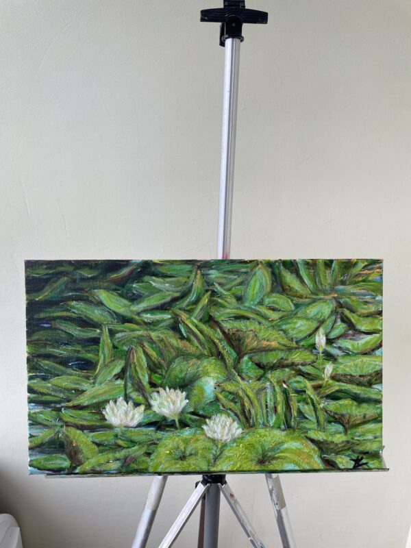 Canvas Painting ‘Precious Water Lilies’ – Vibrant Floral Art — изображение 4