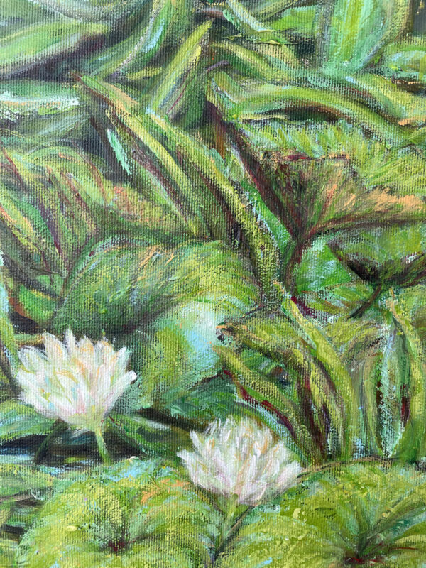 Canvas Painting ‘Precious Water Lilies’ – Vibrant Floral Art — изображение 2