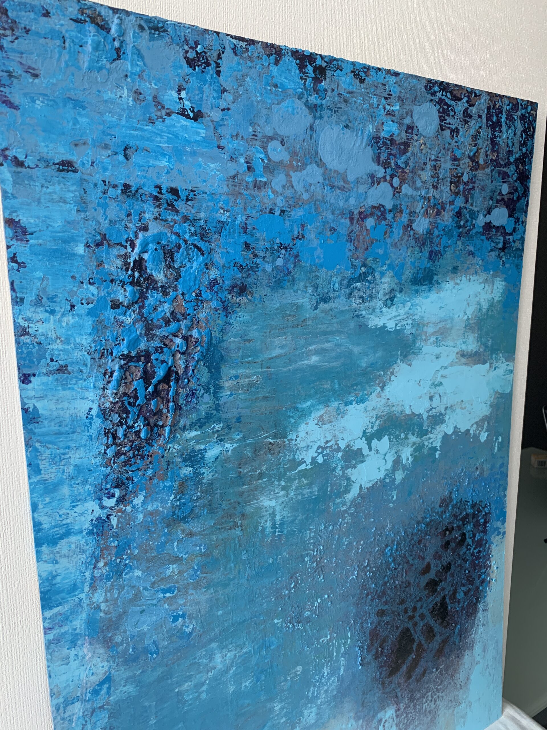 Abstract Acrylic Painting On Hardboard