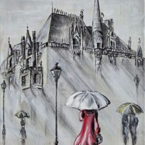 Under a White Umbrella