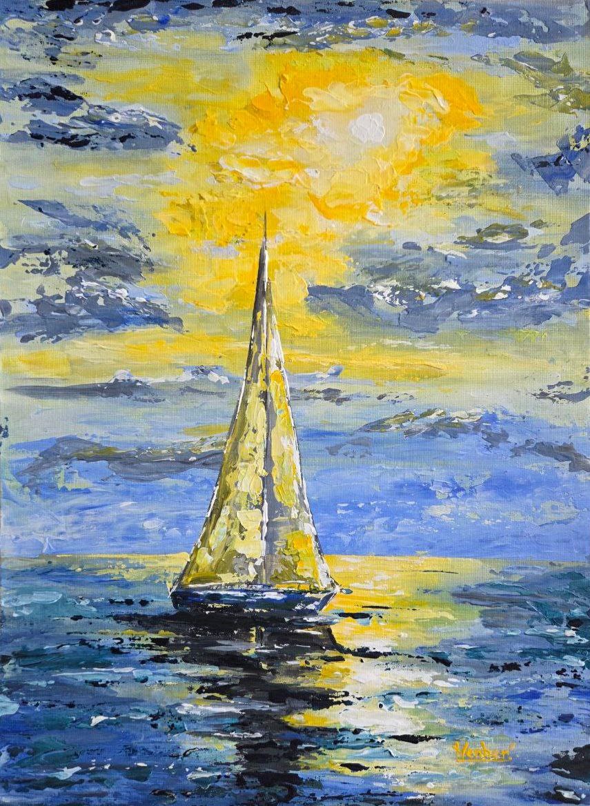 Lonely Sailboat - Image 2