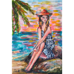 WAITING FOR A MIRACLE - modern seascape painting