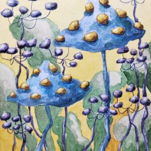 Blue Mushrooms Grove