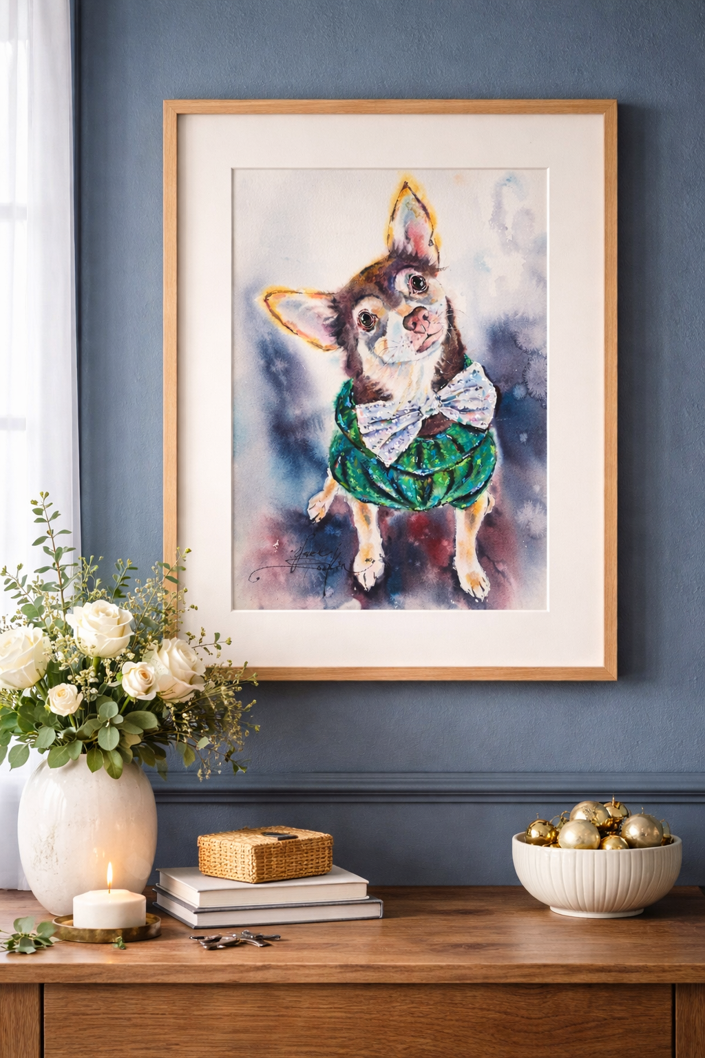 Chihuahua - Original Watercolor Painting - Image 4