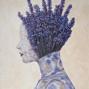 Lavandis, Original Oil Painting