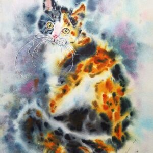 Calico Dreams - Original Watercolor Painting