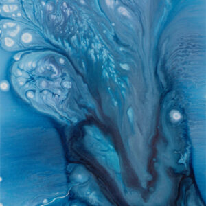 Orchid Abstract Blue Flower