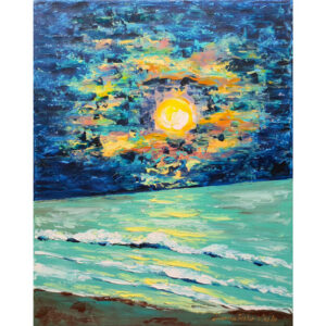 Seascape with Moonlit Sky