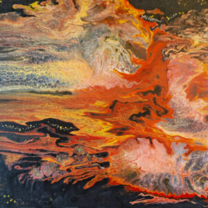 Abstract Sunset Landscape