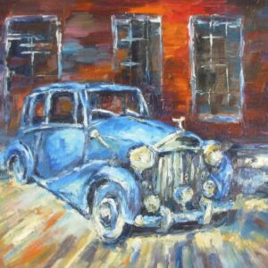 Blue car