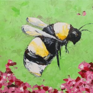 Honey Bee on Flowers