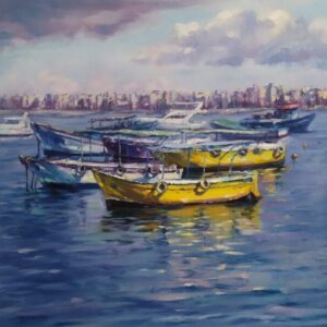 Boats at the Eastern Port, Alexandria, Egypt
